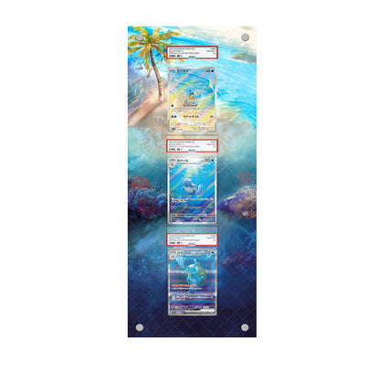 Squirtle Warturtle Blastoise - Pokémon Extended Artwork Protective Card Wall Frame