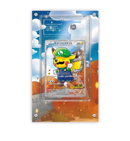 Luigi Pikachu 295/xy-p - Pokémon Extended Artwork Protective Card Display Case Psa/cgc/tag/raw-3
