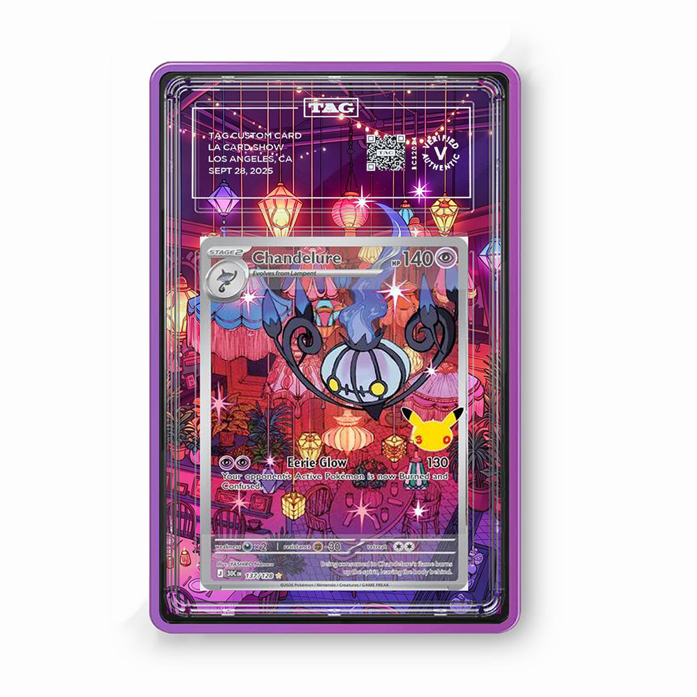 Chandelure 137/128 30th Anniversary - Gradeguardian Extended Artwork For Psa / Cgc / Bgs / Tag-2