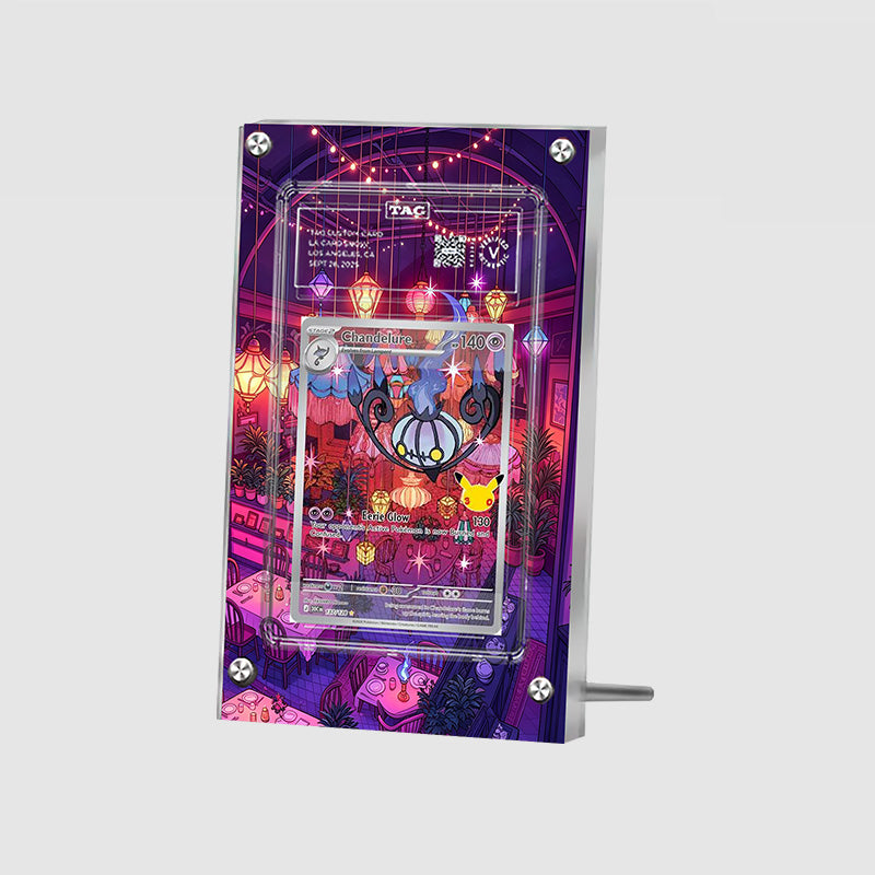 Chandelure 137/128 30th Anniversary - Pokémon Extended Artwork Protective Card Display Case Psa/cgc/tag/raw-3