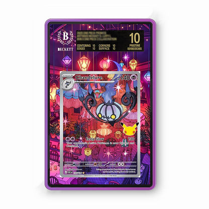Chandelure 137/128 30th Anniversary - Gradeguardian Extended Artwork For Psa / Cgc / Bgs / Tag-4