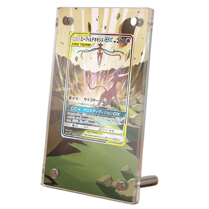 Espeon & Deoxys GX Sm240 Pokémon Extended Artwork Protective Display Case-0