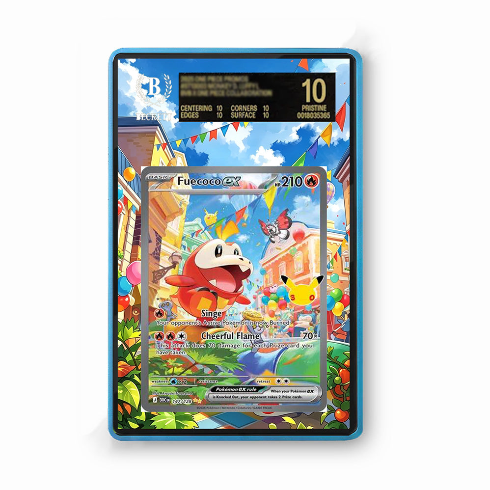 Fuecoco ex 147/128 30th Anniversary - Gradeguardian Extended Artwork For Psa / Cgc / Bgs / Tag-3