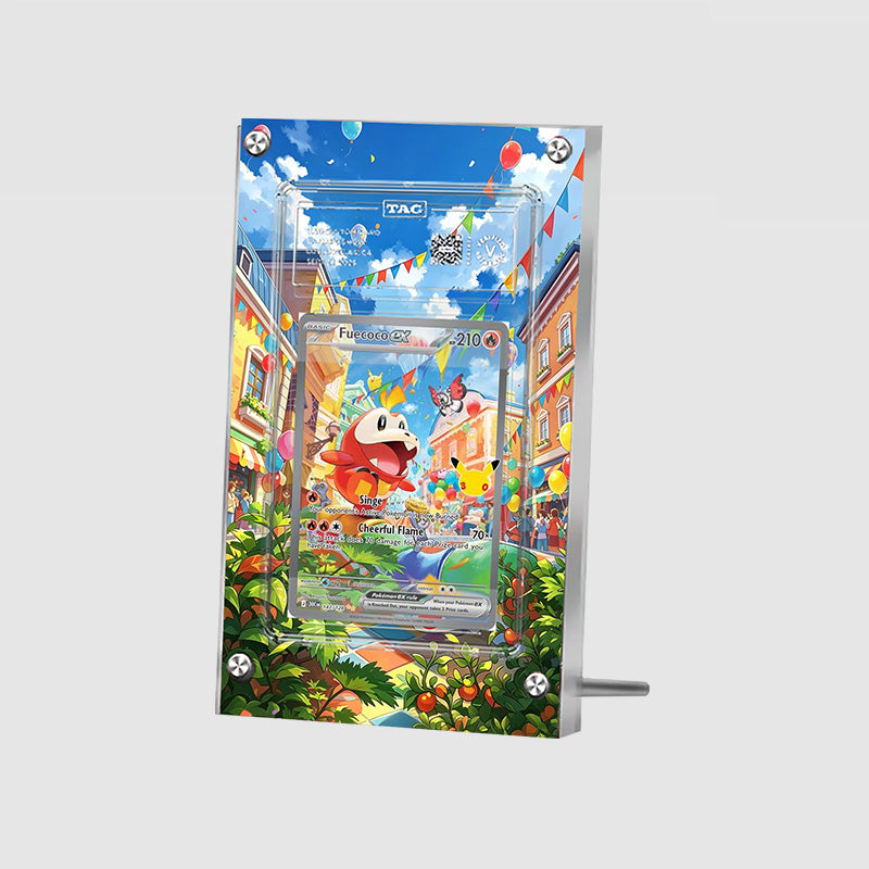 Fuecoco ex 147/128 30th Anniversary - Pokémon Extended Artwork Protective Card Display Case Psa/cgc/tag/raw-3