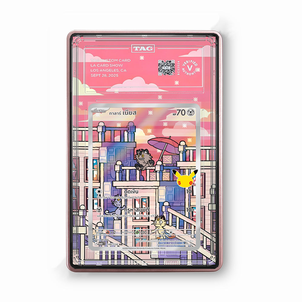 Galarian Meowth 141/128 30th Anniversary - Gradeguardian Extended Artwork For Psa / Cgc / Bgs / Tag-2