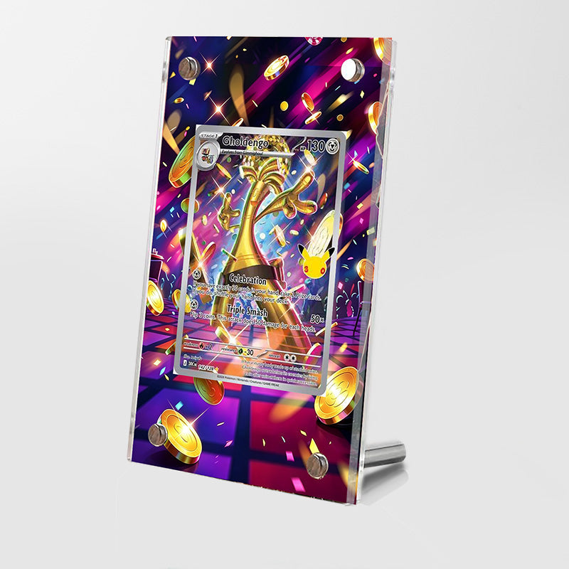 Gholdengo 142/128 - Pokémon Extended Artwork Protective Card Display Case Psa/cgc/tag/raw-0