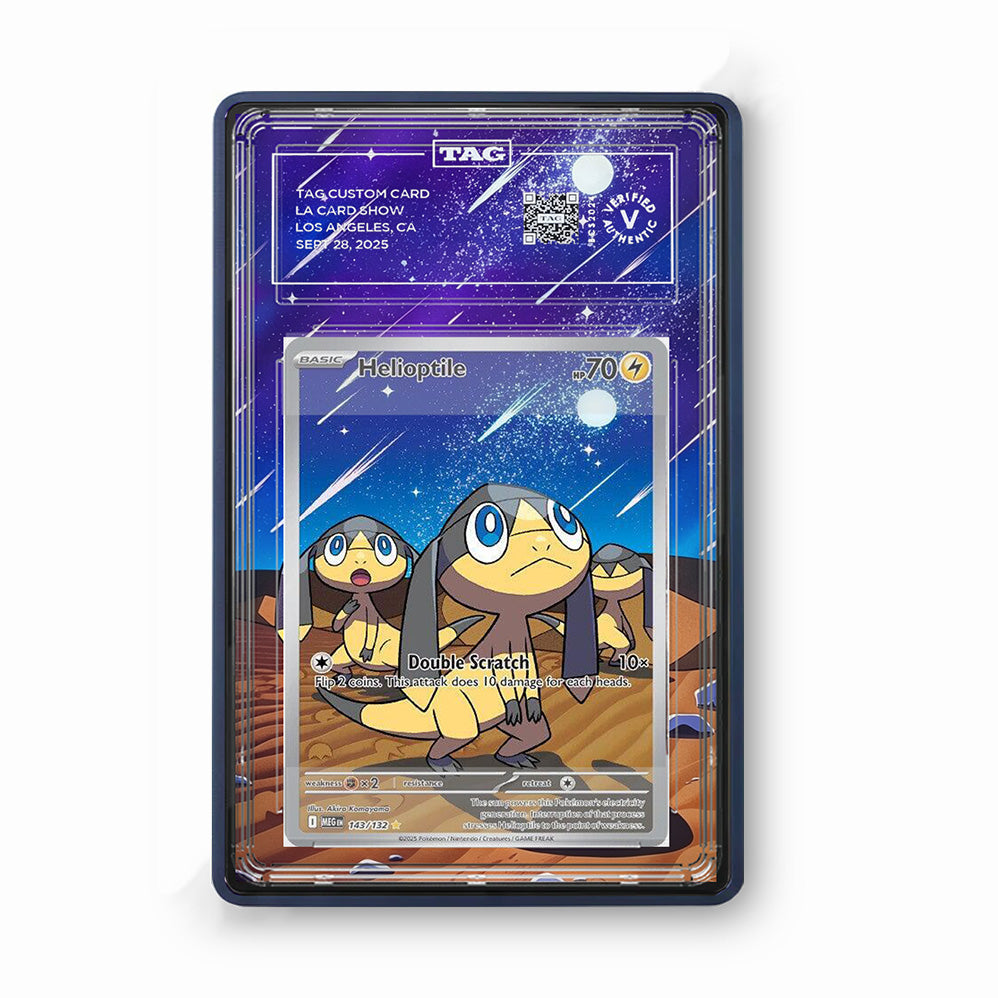 Helioptile 143/128 30th Anniversary - Gradeguardian Extended Artwork For Psa / Cgc / Bgs / Tag-2