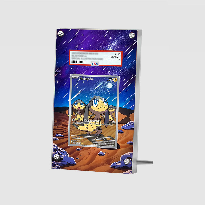 Helioptile 143/128 30th Anniversary - Pokémon Extended Artwork Protective Card Display Case Psa/cgc/tag/raw-2