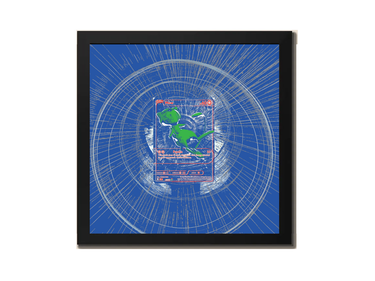 RGB Mew ( Blue ) 30th Anniversary - Extended Artwork Metal Frame-0