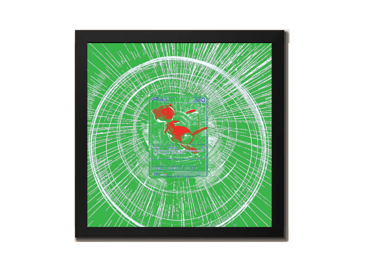 RGB Mew ( Green ) 30th Anniversary - Extended Artwork Metal Frame-0