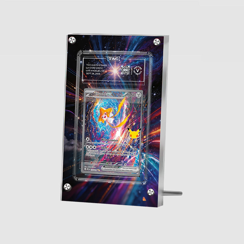 Jirachi ex 155/128 30th Anniversary - Pokémon Extended Artwork Protective Card Display Case Psa/cgc/tag/raw-3