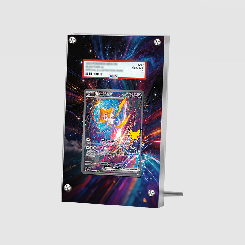 Jirachi ex 155/128 30th Anniversary - Pokémon Extended Artwork Protective Card Display Case Psa/cgc/tag/raw-2