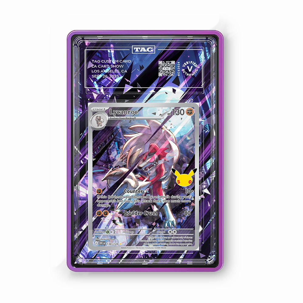 Lycanroc 138/128 30th Anniversary - Gradeguardian Extended Artwork For Psa / Cgc / Bgs / Tag-2