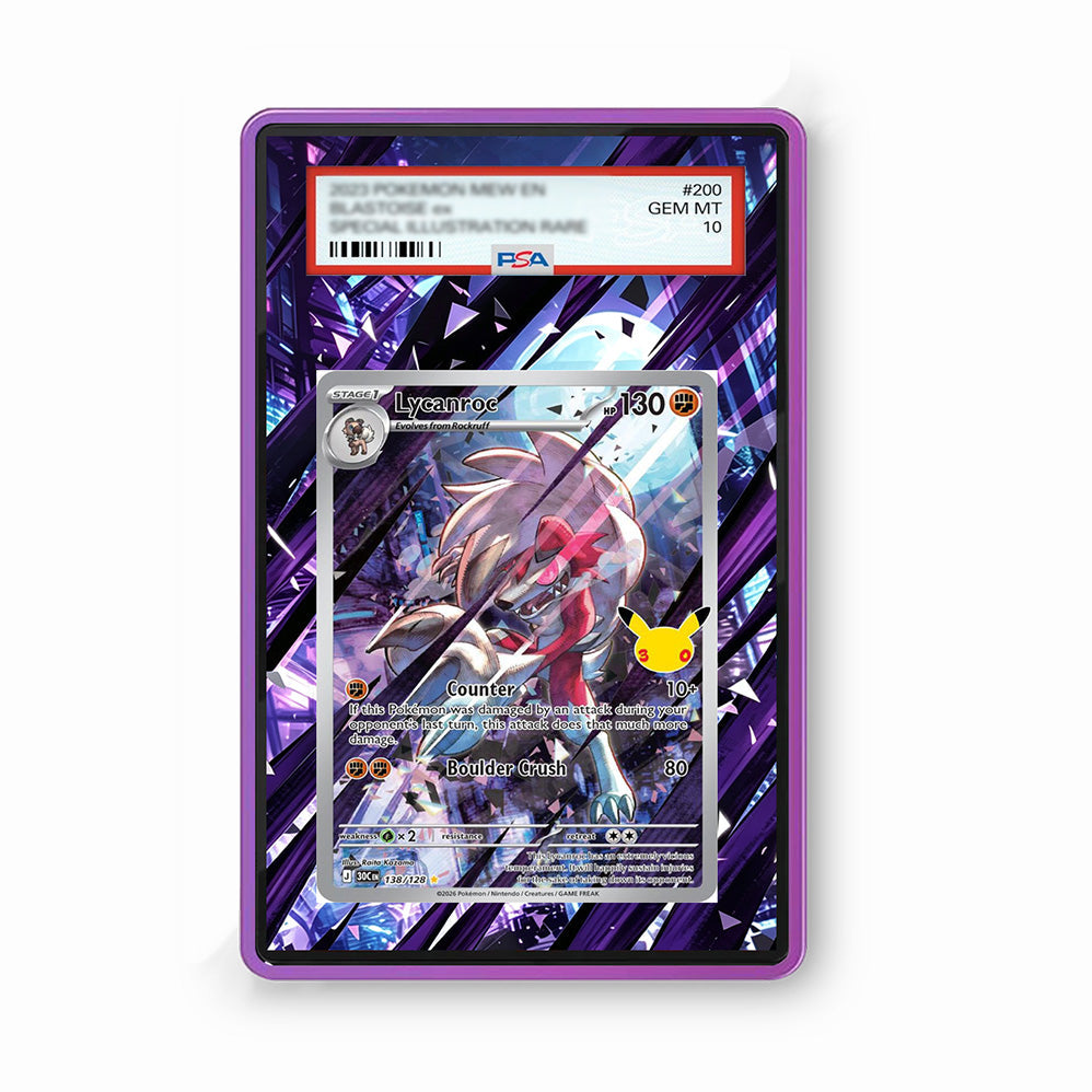Lycanroc 138/128 30th Anniversary - Gradeguardian Extended Artwork For Psa / Cgc / Bgs / Tag-0