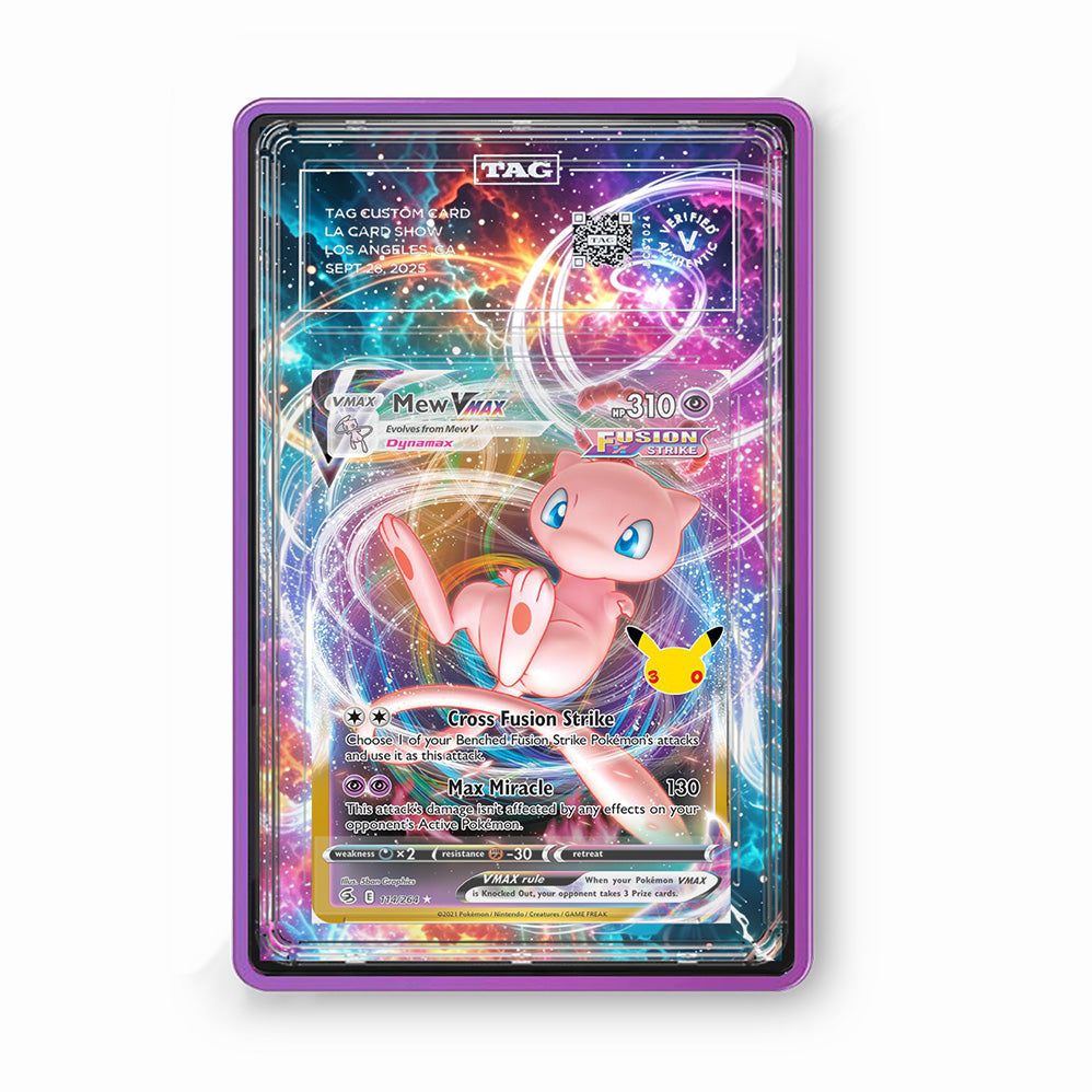 Mew Vmax 114/264 30th Anniversary - Gradeguardian Extended Artwork For Psa / Cgc / Bgs / Tag-2