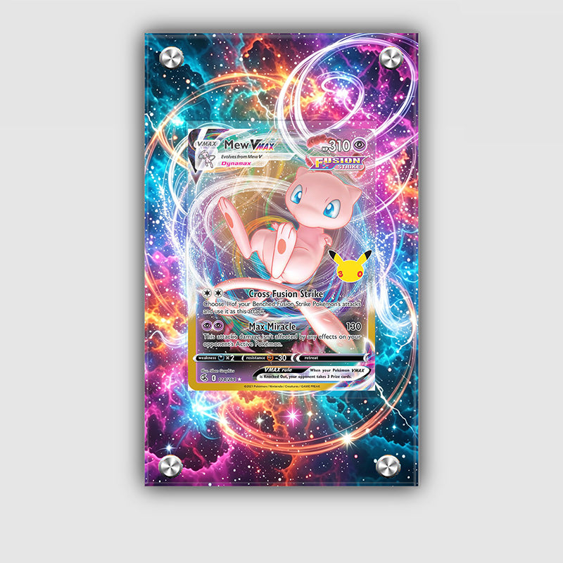 Mew Vmax 114/264 30th Anniversary - Pokémon Extended Artwork Protective Card Display Case Psa/cgc/tag/raw-0