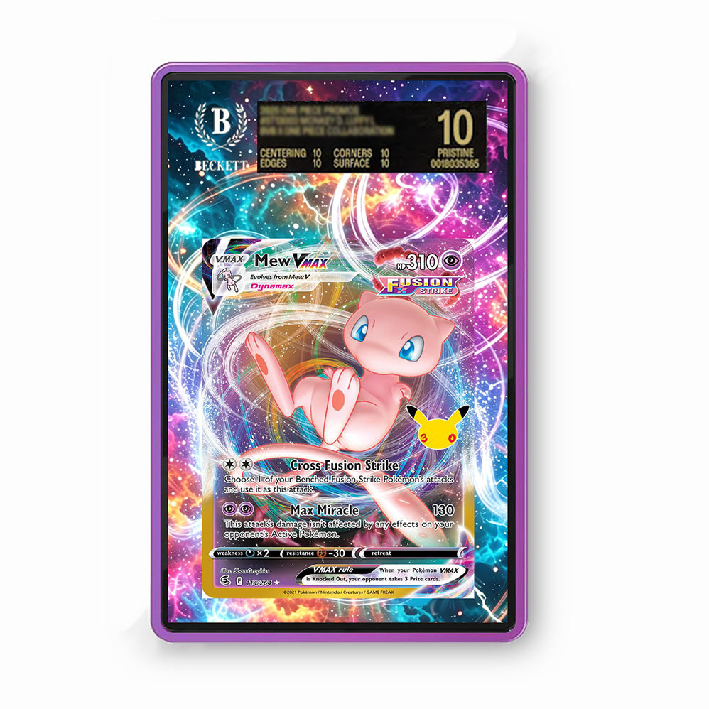 Mew Vmax 114/264 30th Anniversary - Gradeguardian Extended Artwork For Psa / Cgc / Bgs / Tag-3