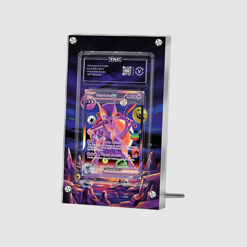 Mewtwo 157/128 30th Anniversary - Pokémon Extended Artwork Protective Card Display Case Psa/cgc/tag/raw-3