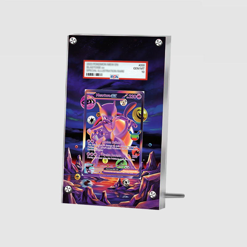 Mewtwo 157/128 30th Anniversary - Pokémon Extended Artwork Protective Card Display Case Psa/cgc/tag/raw-2