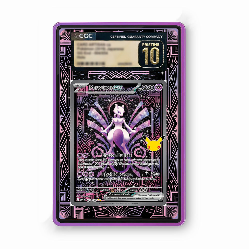 Mewtwo ex 151/128 - Gradeguardian Extended Artwork For Psa / Cgc / Bgs / Tag-4