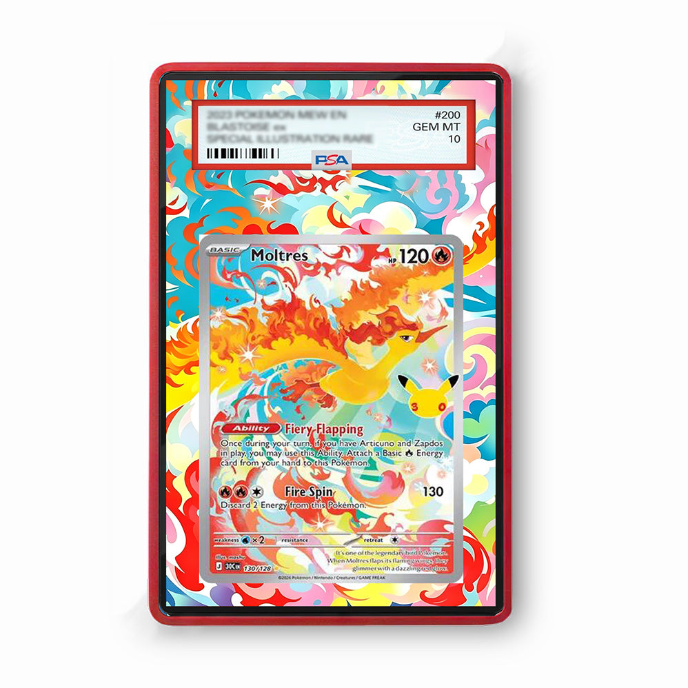 Moltres 130/128 - Gradeguardian Extended Artwork For Psa / Cgc / Bgs / Tag-0