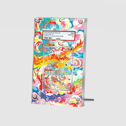 Moltres 130/128 - Pokémon Extended Artwork Protective Card Display Case Psa/cgc/tag/raw-2