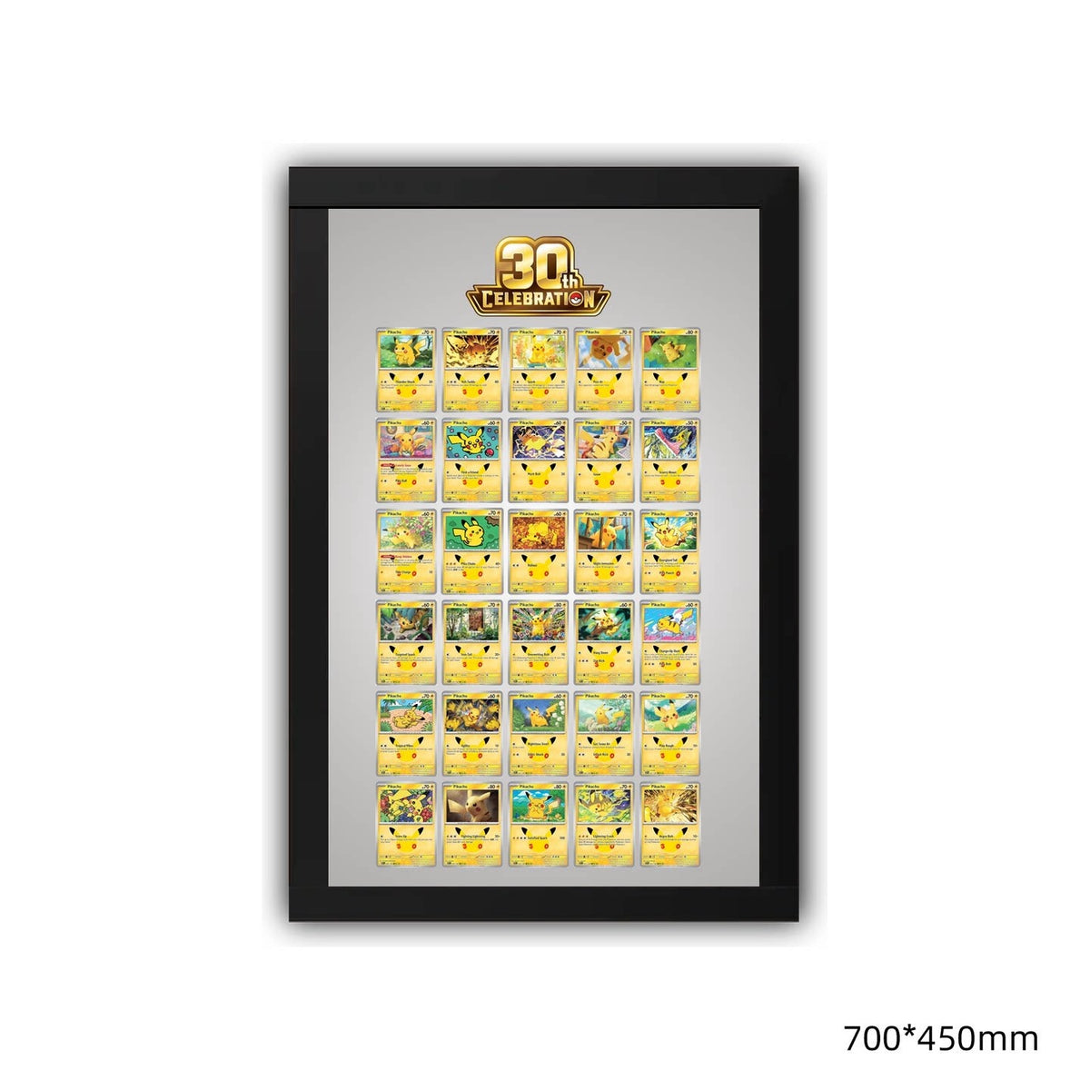 30th Anniversary Pikachu 30 - Extended Artwork Metal Frame-0