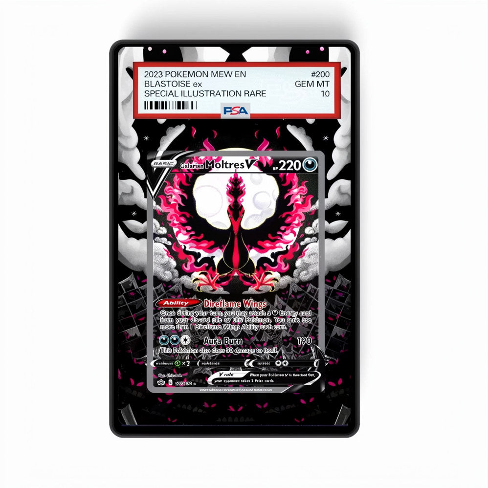 Galarian Moltres V 177/198 - Gradeguardian Extended Artwork For Psa / Cgc / Bgs / Tag