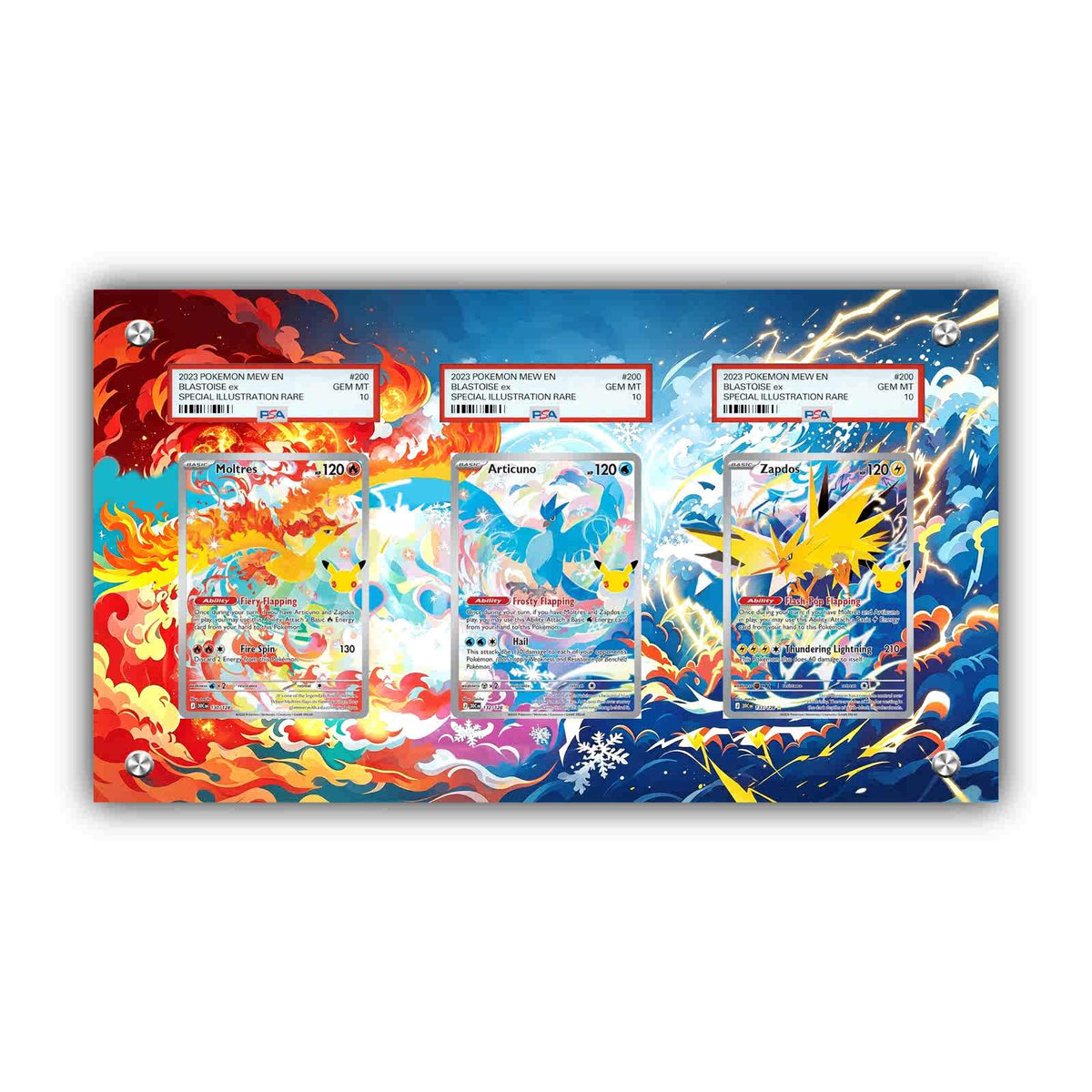Zapdos, Articuno & Moltres - Pokémon Extended Artwork Protective Card Display Case-1