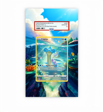 Lapras GG05 - Pokémon Extended Artwork Protective Card Display Case Psa/cgc/tag/raw-1