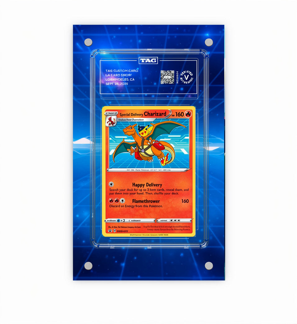special delivery charizard - Pokémon Extended Artwork Protective Card Display Case Psa/cgc/tag/raw-2