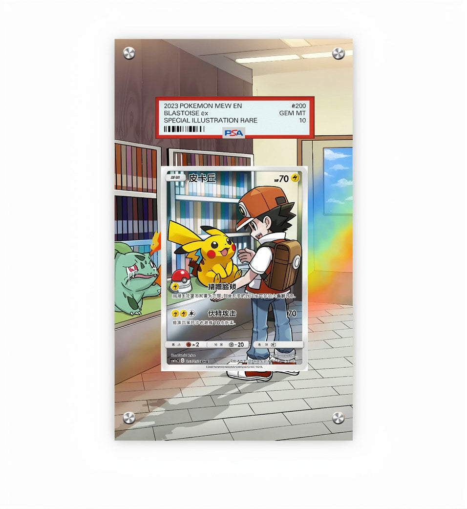 Pikachu - Cosmic Eclipse #241 - Pokémon Extended Artwork Protective Card Display Case Psa/cgc/tag/raw-1