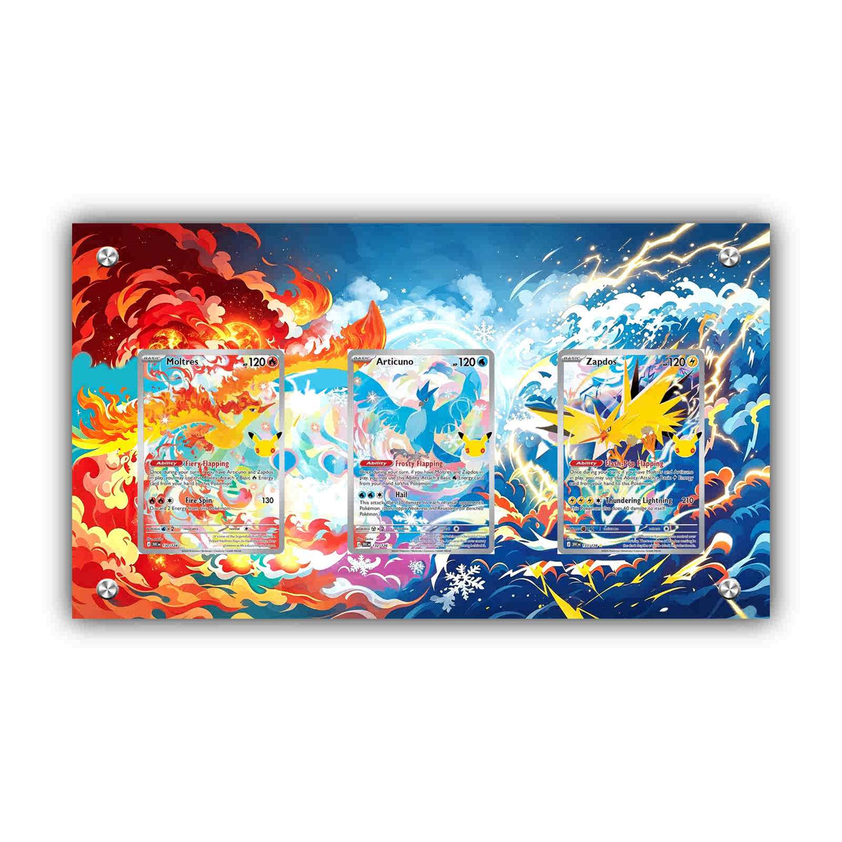Zapdos, Articuno & Moltres - Pokémon Extended Artwork Protective Card Display Case-0