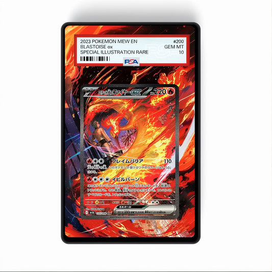 Team Rocket's Moltres ex 229/182 - Gradeguardian Extended Artwork For Psa / Cgc / Bgs / Tag-0