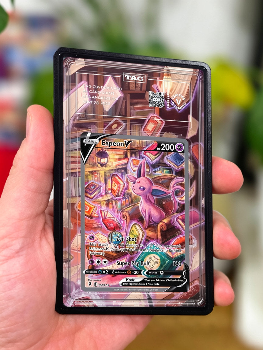 Espeon V 180/203 - Gradeguardian Extended Artwork For Psa / Cgc / Bgs / Tag