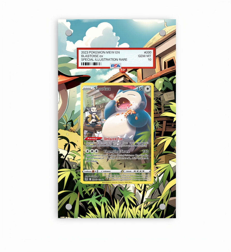 Snorlax TG10/TG30 - Pokémon Extended Artwork Protective Card Display Case Psa/cgc/tag/raw-1