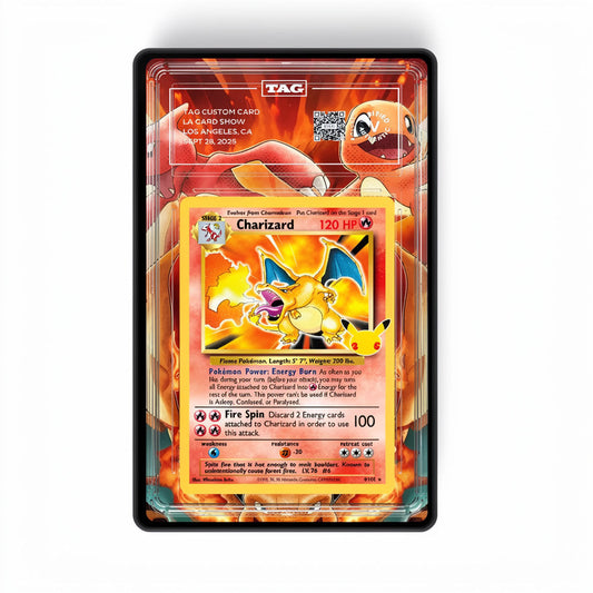 Charizard Celebrations - Gradeguardian Extended Artwork For Psa / Cgc / Bgs / Tag-1