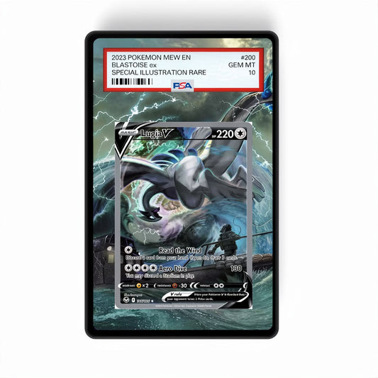 Lugia V 186/195 - Gradeguardian Extended Artwork For Psa / Cgc / Bgs / Tag