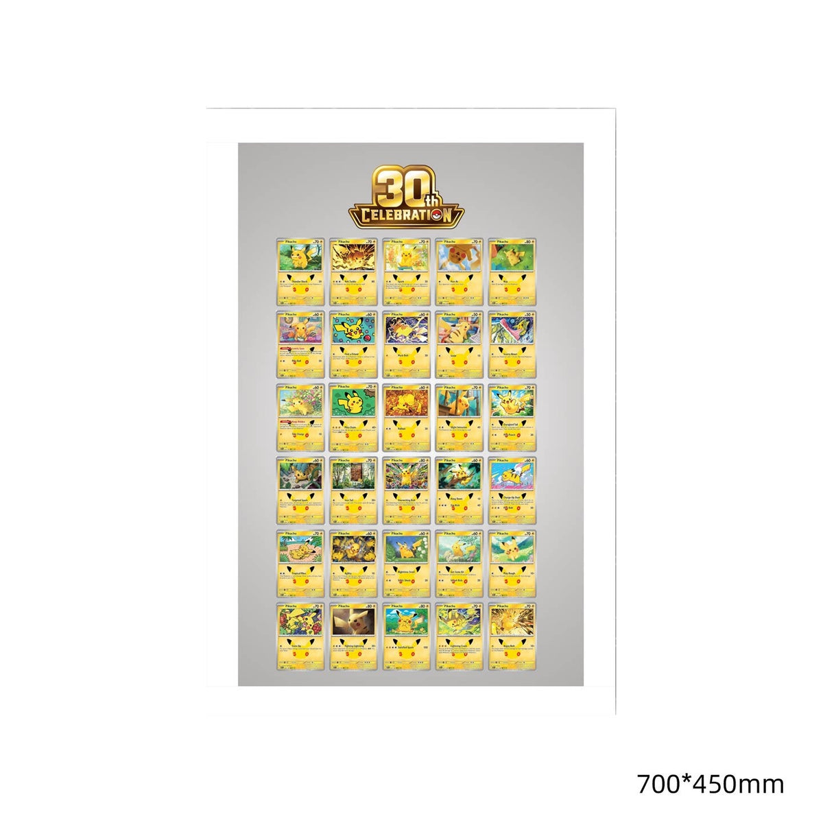 30th Anniversary Pikachu 30 - Extended Artwork Metal Frame-1