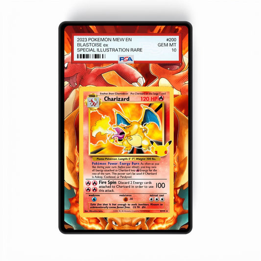 Charizard Celebrations - Gradeguardian Extended Artwork For Psa / Cgc / Bgs / Tag-0