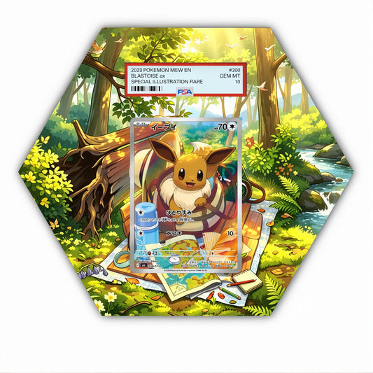 Eevee - 020/019 - Pokémon Octax Extended Artwork Protective Card Wall Display Case-0