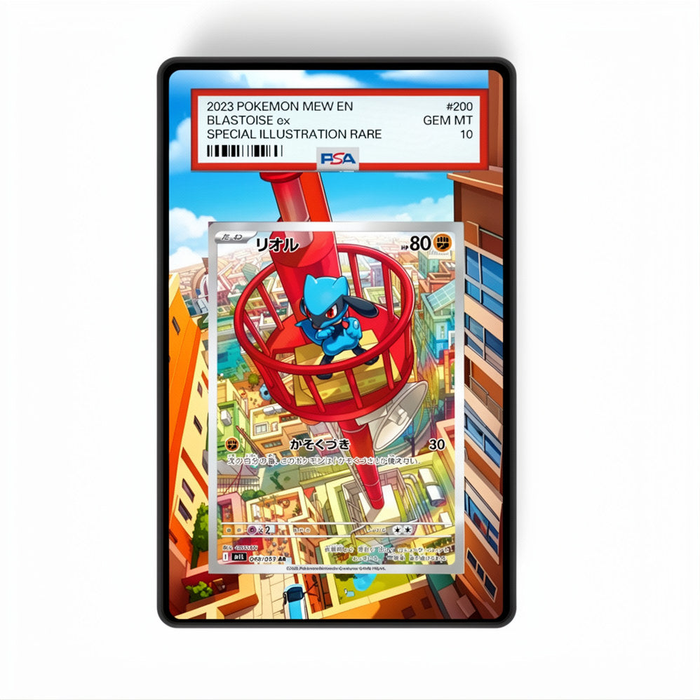 Riolu - 010 - Gradeguardian Extended Artwork For Psa / Cgc / Bgs / Tag