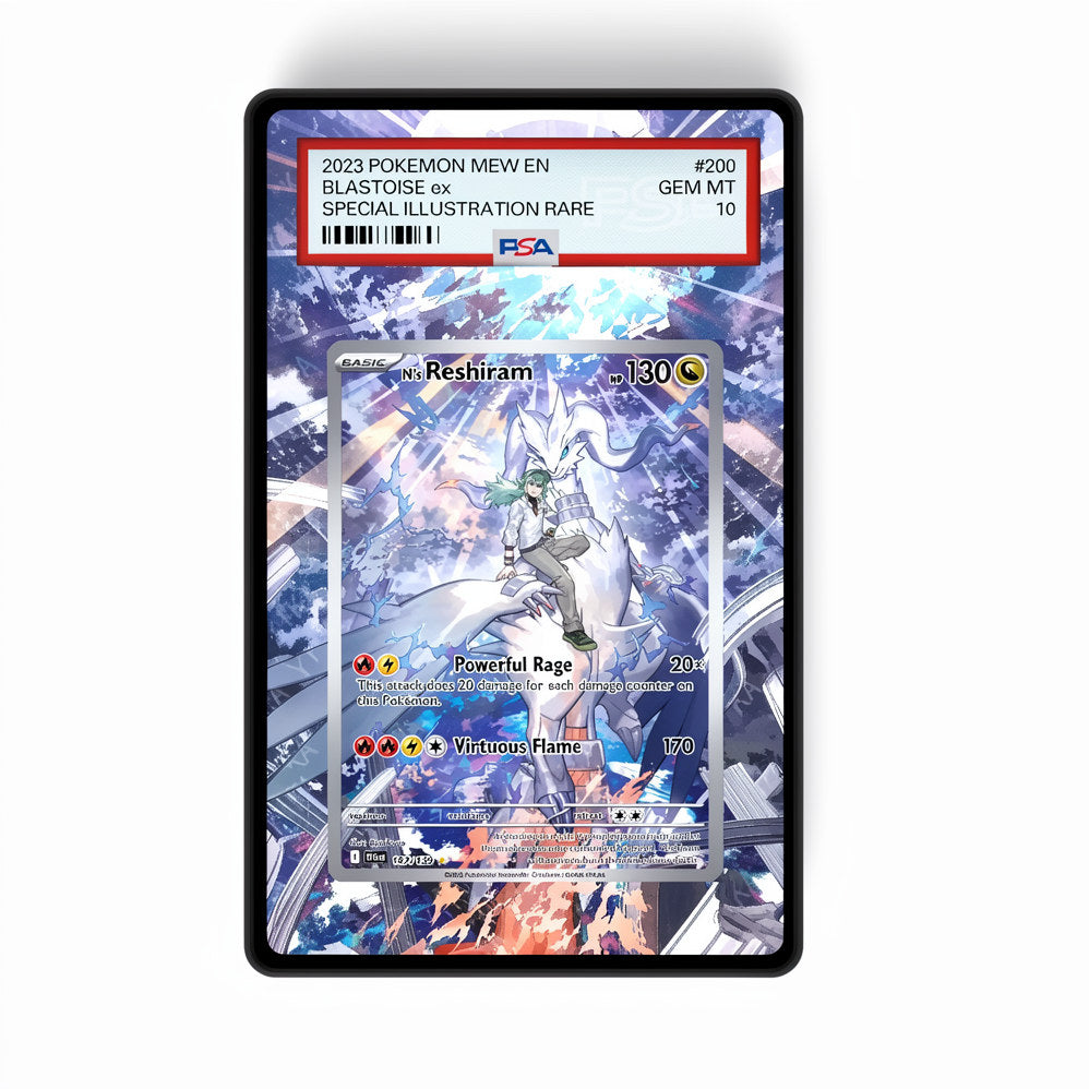 N's Reshiram 167/159 - Gradeguardian Extended Artwork For Psa / Cgc / Bgs / Tag-0