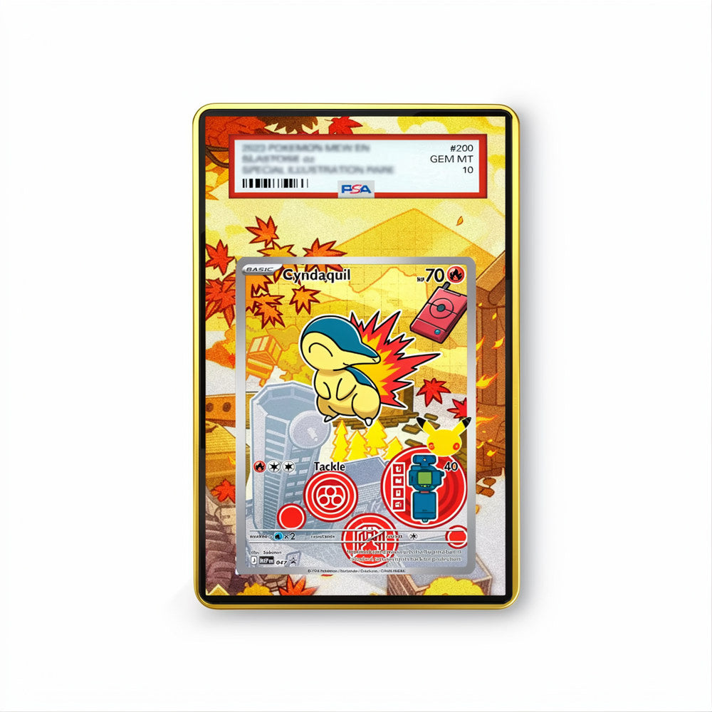 Cyndaquil - 047- Gradeguardian Extended Artwork For Psa / Cgc / Bgs / Tag