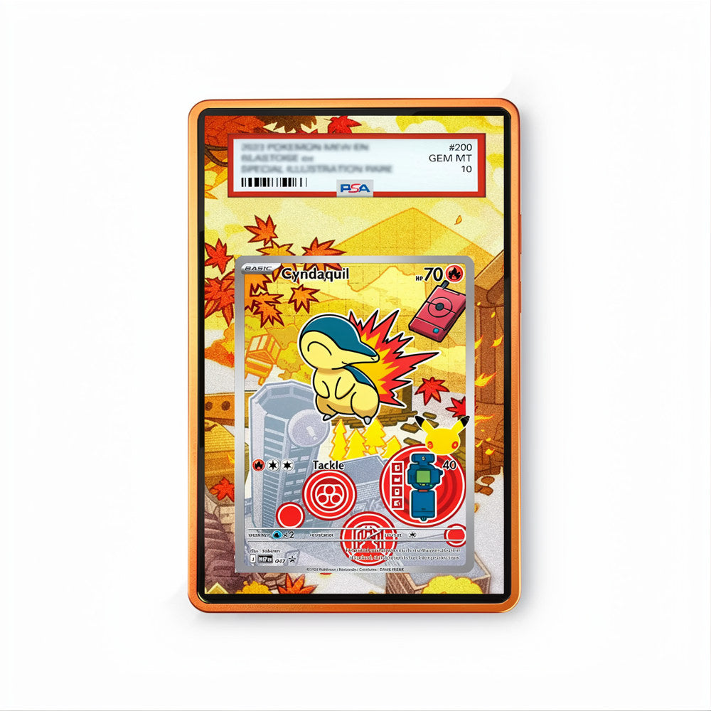 Cyndaquil - 047- Gradeguardian Extended Artwork For Psa / Cgc / Bgs / Tag