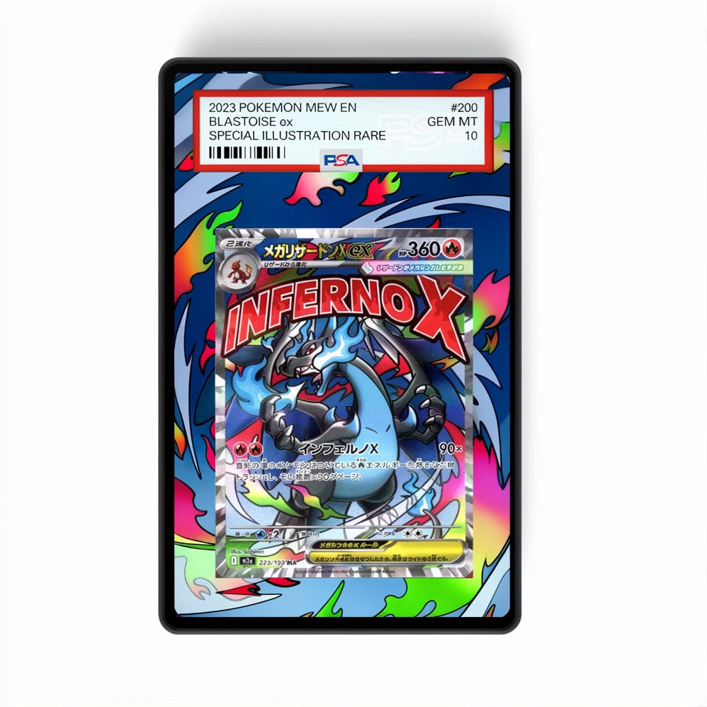 Mega Charizard X EX 023- Gradeguardian Extended Artwork For Psa / Cgc / Bgs / Tag