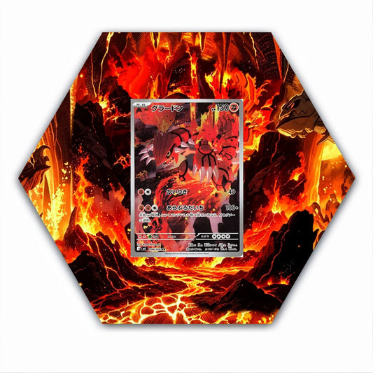 Groudon - 084/076 - Pokémon Octax Extended Artwork Protective Card Wall Display Case-0