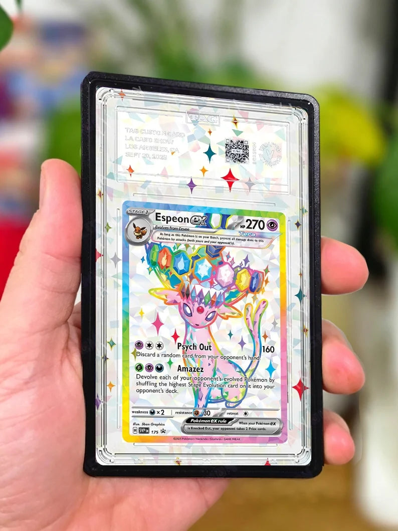 Espeon EX 175 & Umbreon EX 176 - Gradeguardian Extended Artwork For Psa / Cgc / Bgs / Tag