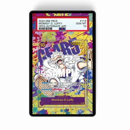 Monkey D. Luffy OP05-119 - Gradeguardian Extended Artwork For Psa / Cgc / Bgs / Tag-0