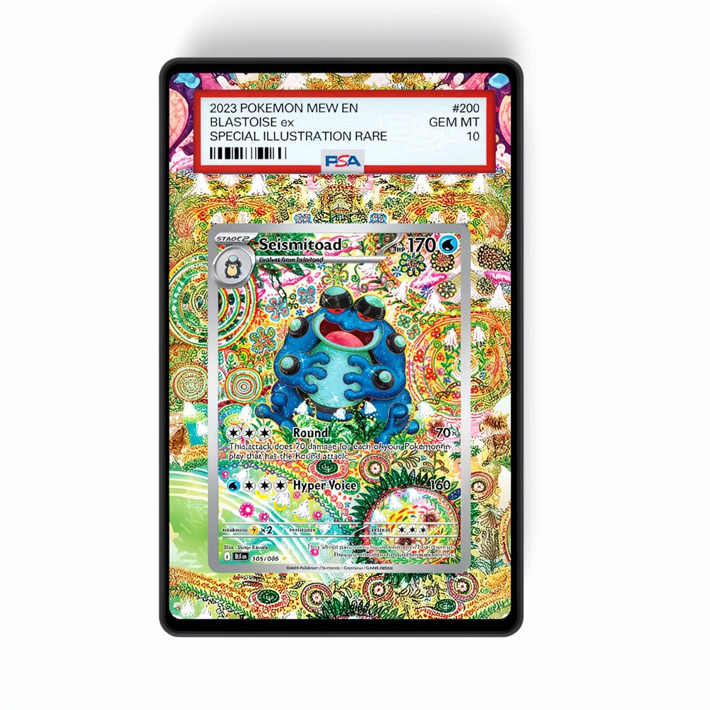 Seismitoad – 105/086 - Gradeguardian Extended Artwork For Psa / Cgc / Bgs / Tag-0